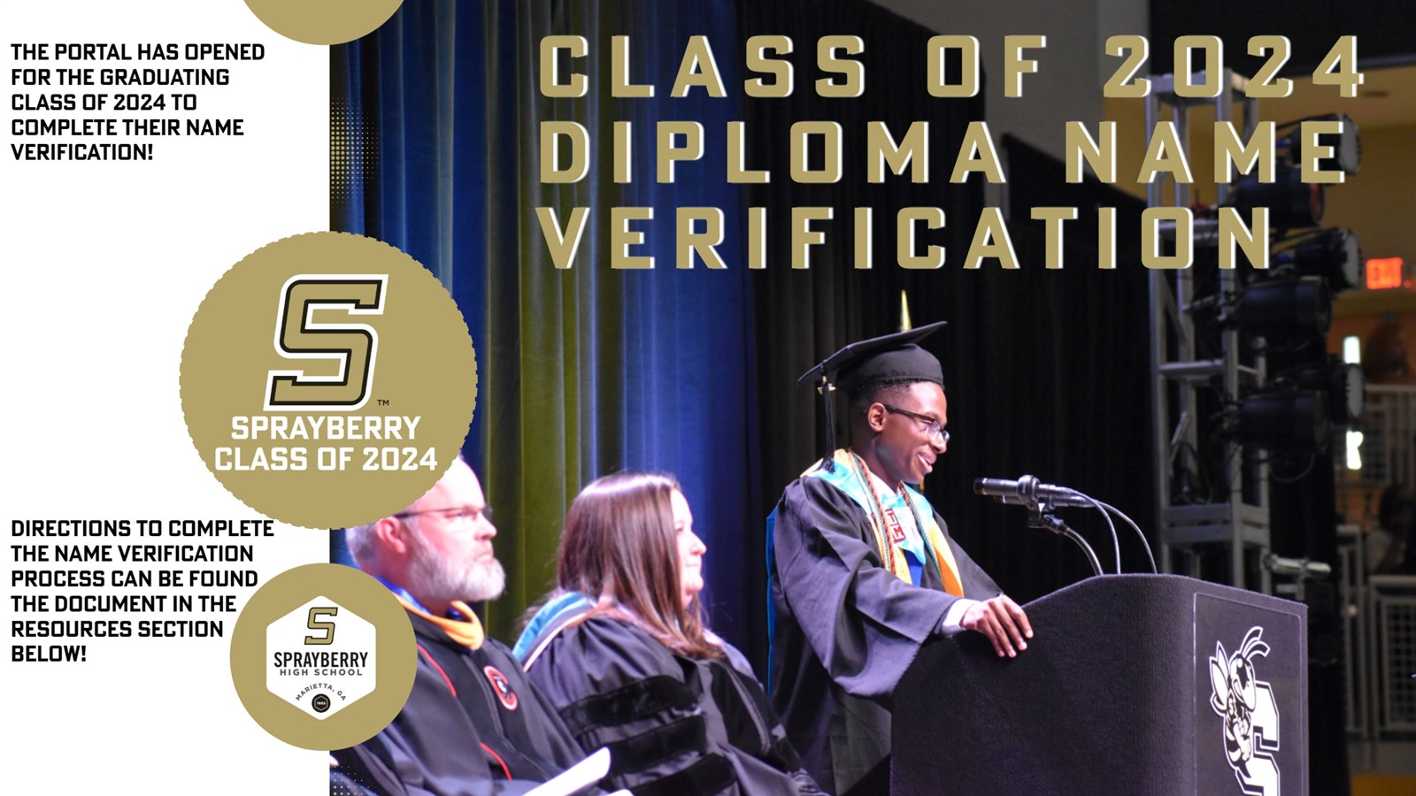 Diploma Name Verification | Class of 2024 | Sprayberry High School